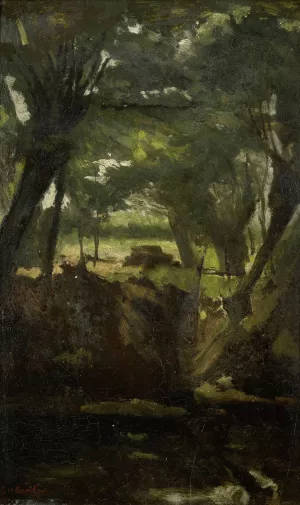 View in the Woods by George Hendrik Breitner Oil Painting