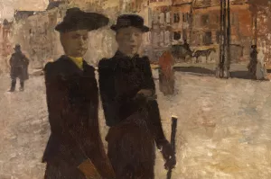 Women on the Rokin in Amsterdam by George Hendrik Breitner Oil Painting