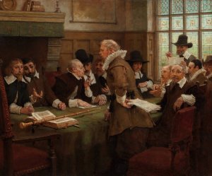 The Covenanters by George Henry Boughton Oil Painting