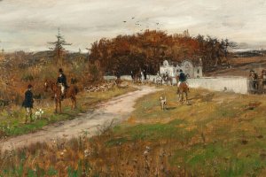 The Meet by George Henry Boughton Oil Painting