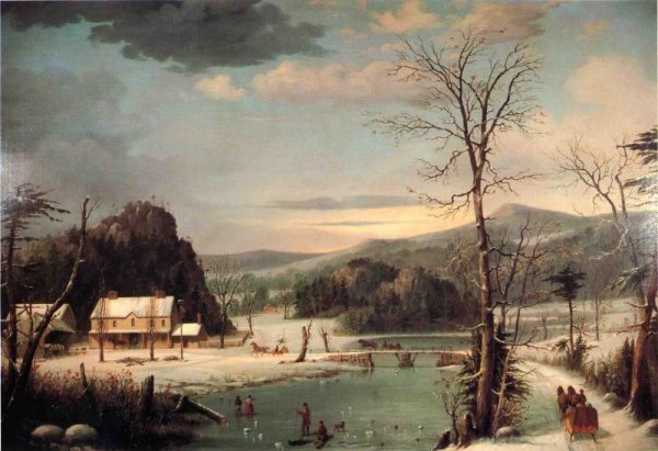 Main Product Photo of A Christmas Party Painting by George Henry Durrie