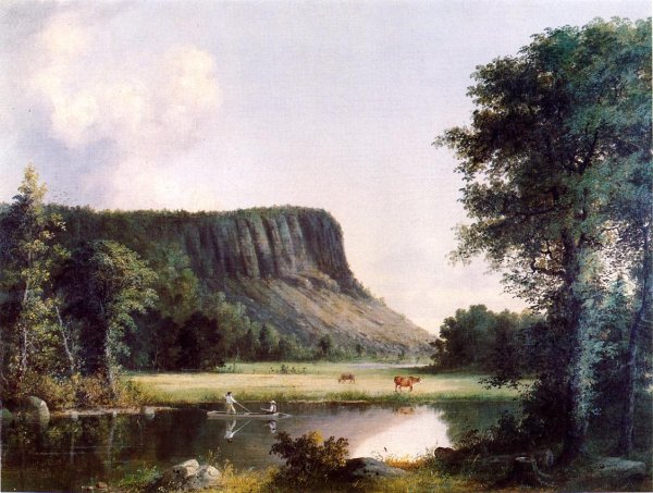 East Rock, New Haven by George Henry Durrie - Hand-Painted Oil Painting Reproduction