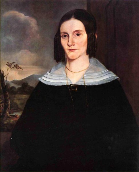 Mrs. John Forman by George Henry Durrie - Hand-Painted Oil Painting Reproduction