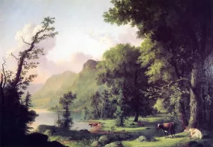 Summer on the Housatonic by George Henry Durrie - Oil Painting Reproduction