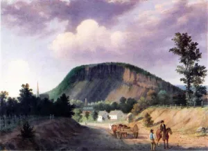 West Rock, New Haven by George Henry Durrie Oil Painting