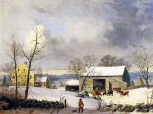 Winter in the Country, Farmyard