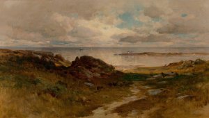 A Bit of Massachusetts Coast by George Henry Smillie Oil Painting