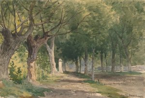 Avenue of Trees by George Henry Smillie Oil Painting