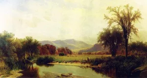 Boquet River, Elizabethtown, NY by George Henry Smillie - Oil Painting Reproduction