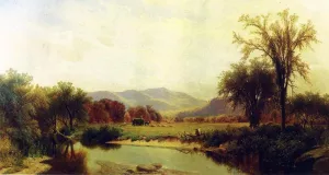 Boquet River, Elizabethtown, NY Oil painting by George Henry Smillie