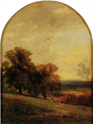Distant View of Campbell Lodge and Wyoming Valley by George Henry Smillie Oil Painting