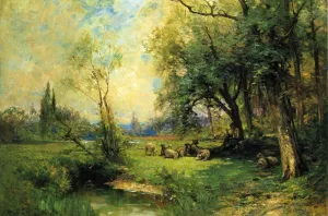 Green Pastures and Still Waters by George Henry Smillie - Oil Painting Reproduction