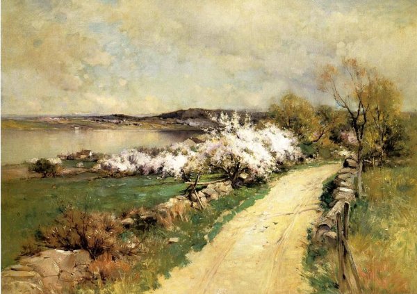 Main Product Photo of New England Landscape in Spring Painting by George Henry Smillie