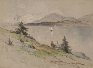 Newport Mountain from Bald Porcupine by George Henry Smillie Oil Painting