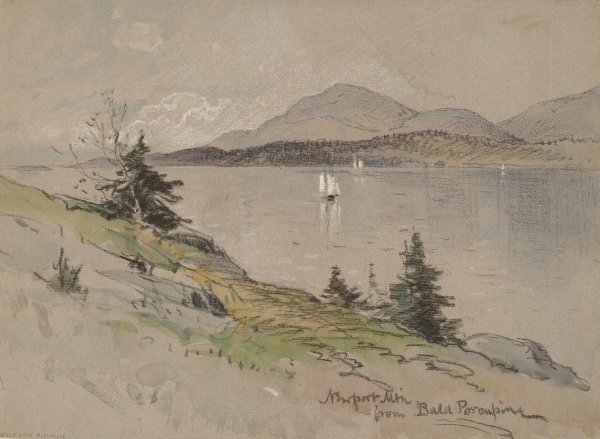 Main Product Photo of Newport Mountain from Bald Porcupine Painting by George Henry Smillie