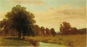 Trees and Meadows of Berkshire by George Henry Smillie Oil Painting