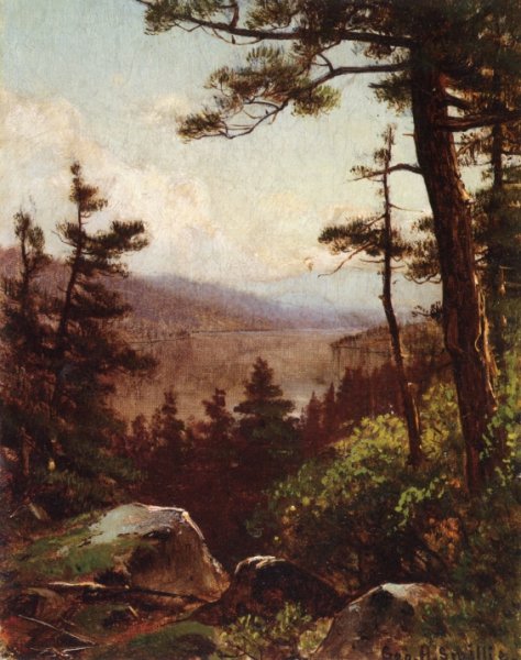 Main Product Photo of View of the Valley Painting by George Henry Smillie