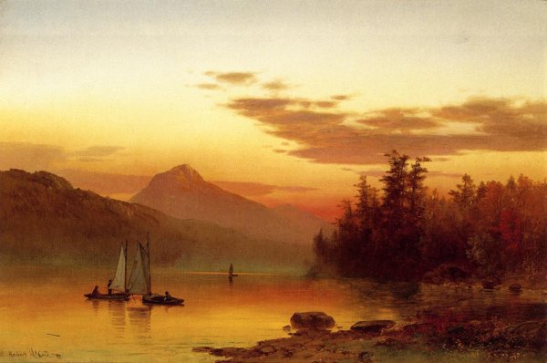 Main Product Photo of Lake Luzern, New York Painting by George Herbert McCord
