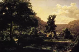 Farm at Scalp Level by George Hetzel - Oil Painting Reproduction