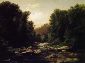 Pennsylvania Mounain Stream Oil painting by George Hetzel