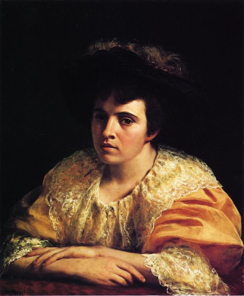 Main Product Photo of Portrait of Lila B. Hetzel Painting by George Hetzel