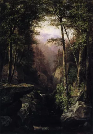 Rocky Gorge by George Hetzel - Oil Painting Reproduction