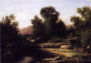 Stone Bridge by George Hetzel Oil Painting