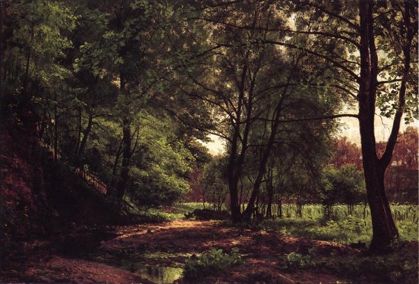Main Product Photo of View Near Pittsburgh, Pennsylvania Painting by George Hetzel