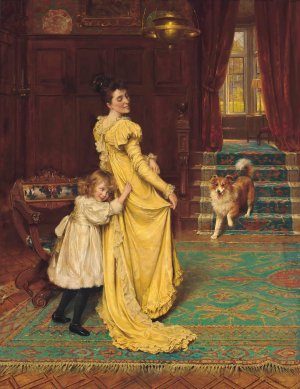 Hide and seek by George Hillyard Swinstead Oil Painting
