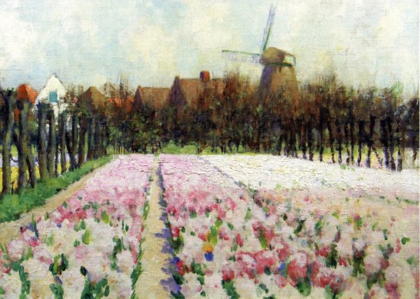 Blossom Time by George Hitchcock - Hand-Painted Oil Painting Reproduction