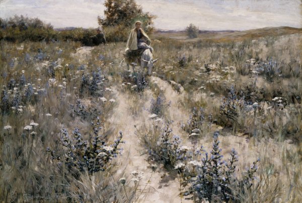 Main Product Photo of The Flight into Egypt  Painting by George Hitchcock