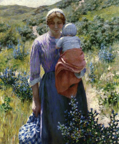Main Product Photo of The Wayfarers Painting by George Hitchcock