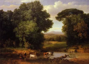 A Bit of Roman Aqueduct painting by George Inness