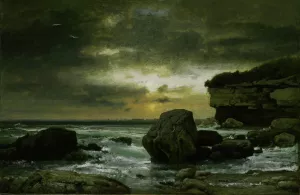 A Marine by George Inness Oil Painting