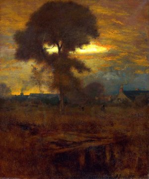 Afterglow by George Inness Oil Painting