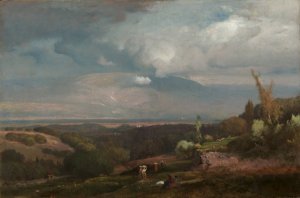 Approaching Storm from the Alban Hills by George Inness Oil Painting