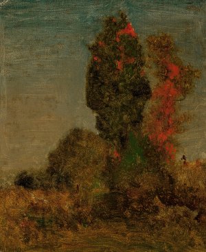 Autumn Trees by George Inness Oil Painting