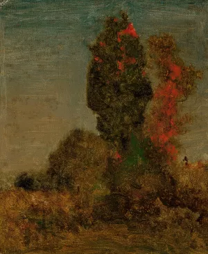 Autumn Trees by George Inness Oil Painting