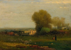 By The Old Aqueduct, Campagna, Italy by George Inness Oil Painting