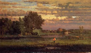 Clearing Up by George Inness - Oil Painting Reproduction