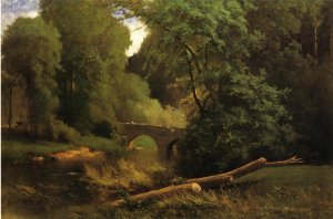 Cromwell's Bridge by George Inness Oil Painting