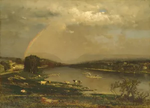 Delaware Water Gap by George Inness - Oil Painting Reproduction