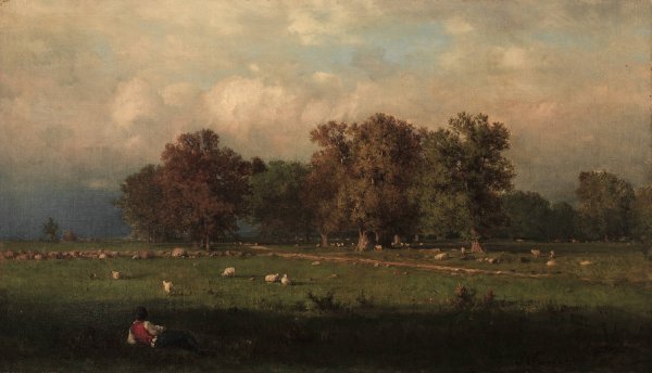 Durham, Connecticut  by George Inness - Hand-Painted Oil Painting Reproduction