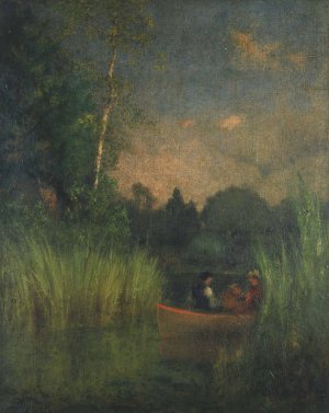 Dusk in the Rushes by George Inness Oil Painting