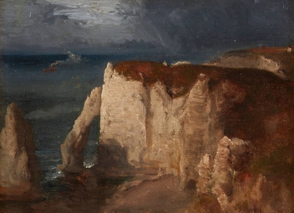 Etretat  by George Inness - Hand-Painted Oil Painting Reproduction