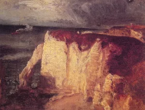 Etretat painting by George Inness