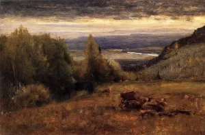 From the Sawangunk Mountains by George Inness - Oil Painting Reproduction