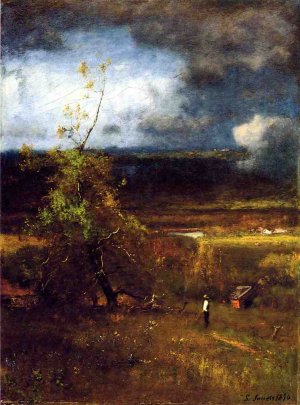 Gethering Clouds Oil painting by George Inness