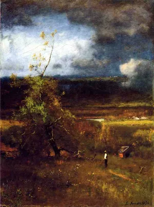 Gethering Clouds by George Inness - Oil Painting Reproduction