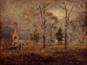 Gray Day, Goochland, Virgnia Oil painting by George Inness